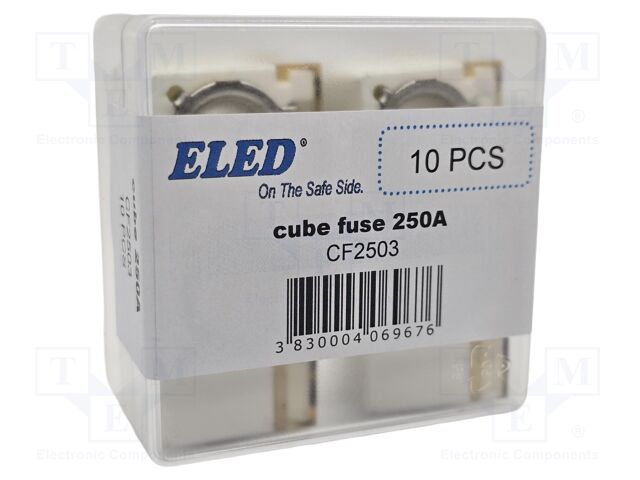 Fuse: fuse; 250A; 58VDC; ceramic,automotive; 20x23.5x11.8mm