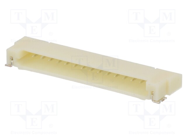Socket; wire-board; male; DF14; 1.25mm; PIN: 15; SMT; on PCBs; tinned