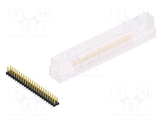 Connector: pin strips; pin header; male; PIN: 44; 2.54mm; SMT; 2x22