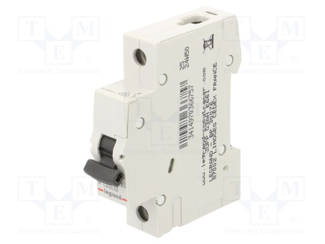 Circuit breaker; 230VAC; Inom: 20A; Poles: 1; Charact: B; 6kA; IP20