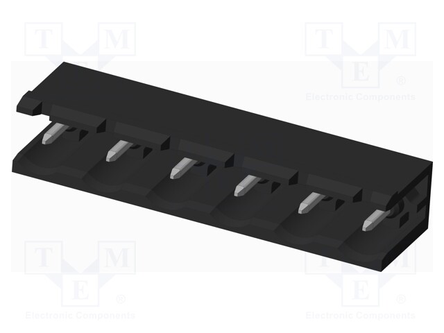 Connector: pluggable terminal block; socket; male; on PCBs