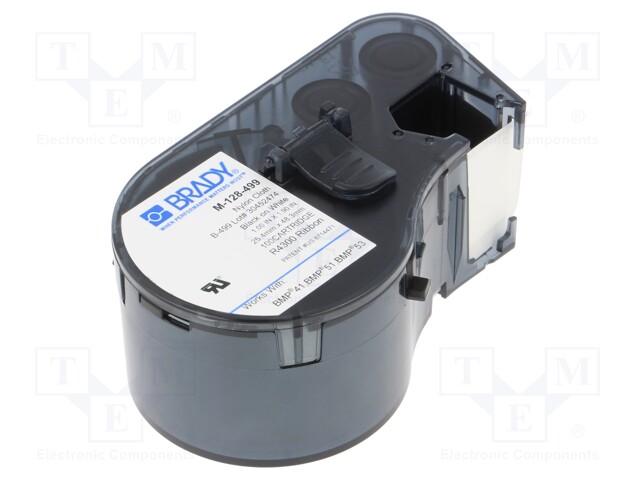 Label; 25.4mm; white; H: 48.26mm