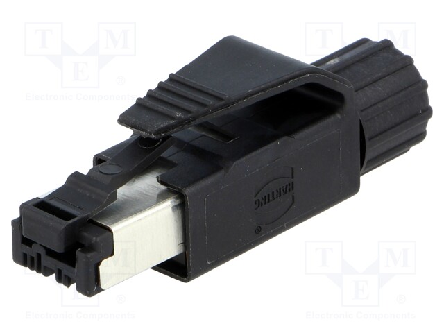 Plug; RJ45; PIN: 4; Cat: 5; gold-plated; Layout: 8p4c; 6.1÷6.9mm; IDC