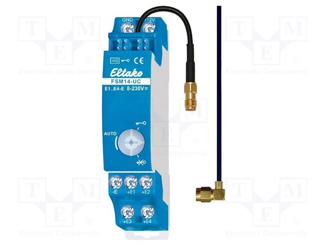 Radio transmitter; EnOcean; for DIN rail mounting; IP20; 30m