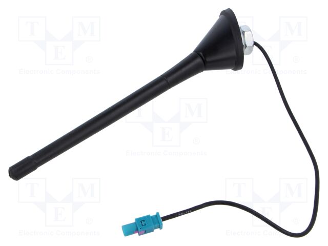 Antenna; car top; 0.175m; AM,FM; Seat,VW,Škoda; with amplifier