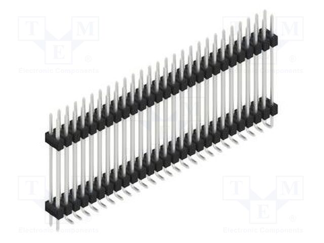 Connector: pin strips; pin header; male; PIN: 54; 2.54mm; SMT; 2x27