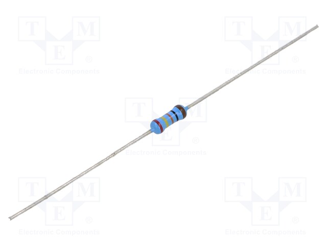 Resistor: thin film; THT; 243Ω; 600mW; ±5%; Ø2.5x6.5mm; 50ppm/°C