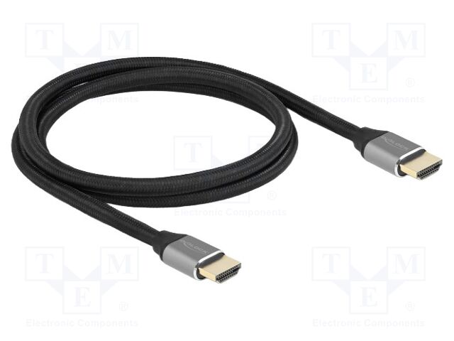 Cable; HDMI plug,both sides; textile; HDMI 2.1,Ultra High Speed