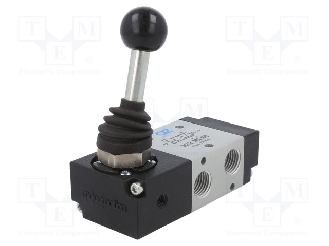 Mechanical valve; 3/2 NC; G 1/4"; Pressure: -0.9÷10bar; 60°C