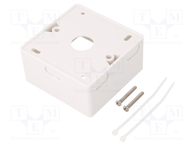 Socket; case; Colour: white; surface-mounted