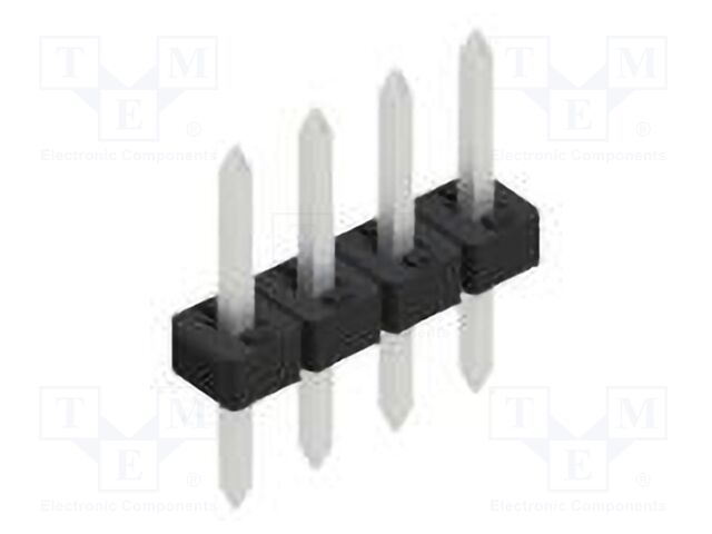 Connector: pin strips; pin header; male; PIN: 4; 2mm; THT; 1x4; 100V