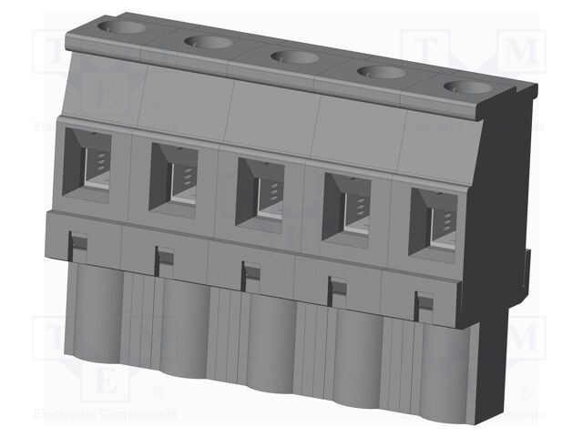 Connector: pluggable terminal block; plug; female; angled 90°