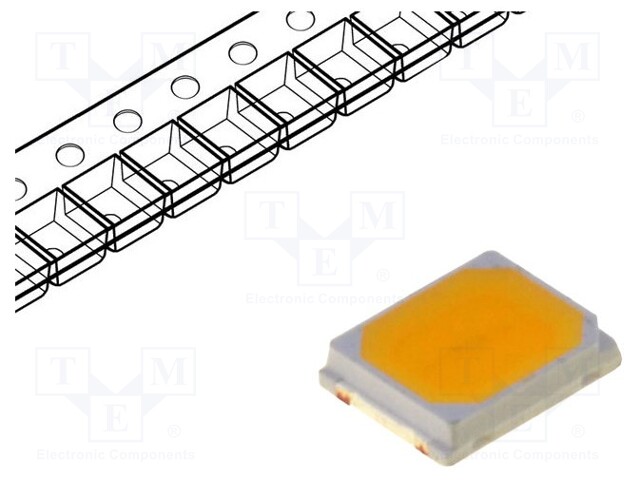 LED; SMD; 2835; white warm; 18(typ)lm; 2800-4500K; 80; 120°; 60mA
