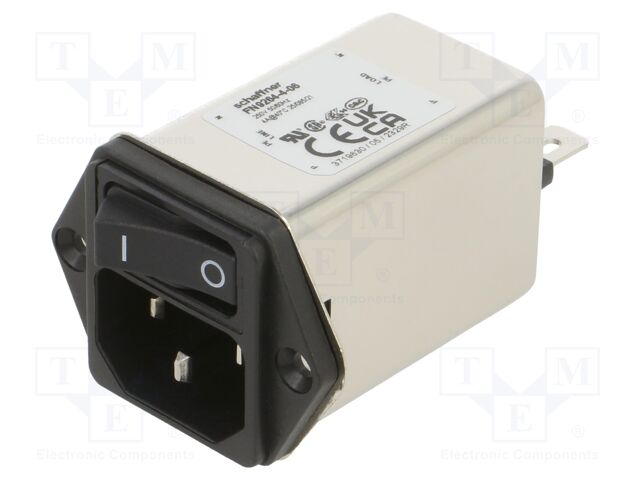 Connector: AC supply; socket; male; 250VAC; -25÷85°C