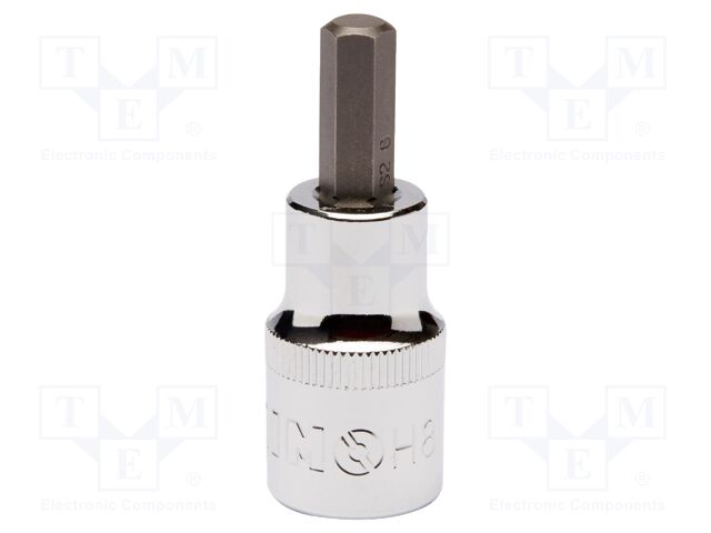 Wrench; hex key,socket spanner; HEX 8mm; 1/2"; 60mm