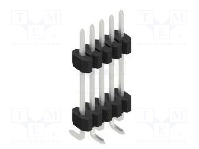 Connector: pin strips; pin header; male; PIN: 5; 1.27mm; SMT; 1x5