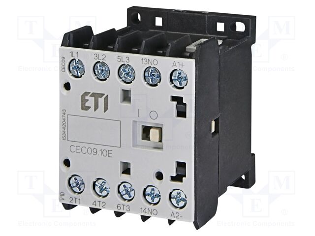 Contactor: 3-pole; NO x3; Auxiliary contacts: NO; 48VAC; 20A; CEC