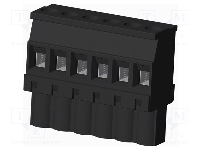 Connector: pluggable terminal block; plug; female; angled 90°