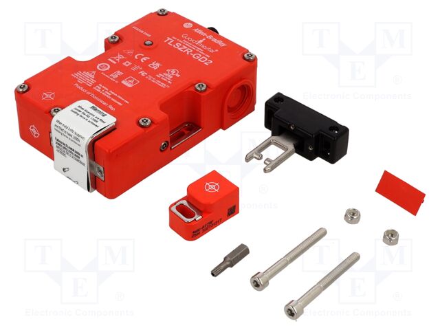 Safety switch: bolting; TLS3-GD2; plastic; red; 24VDC; 2000N