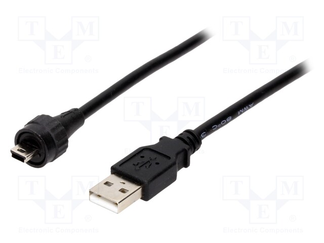 Adapter cable; USB A plug,USB A mini plug; 1310; USB 2.0; IP67
