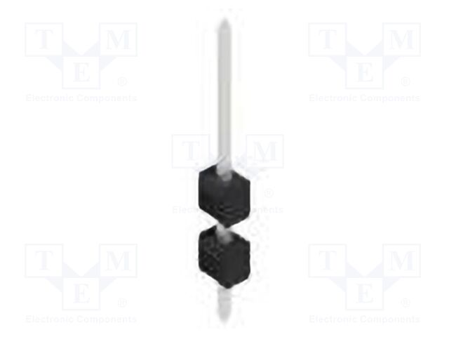 Connector: pin strips; pin header; male; PIN: 1; 2.54mm; THT; 1x1