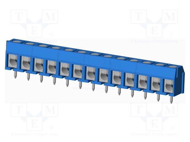 Connector: PCB terminal block; terminal; Plating: tinned; on PCBs