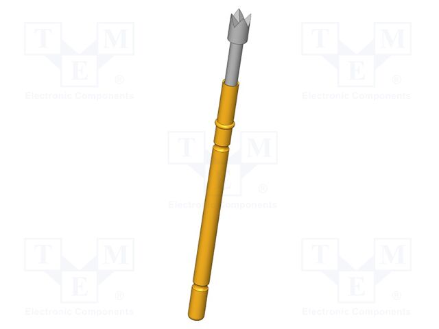 Test needle; Operational spring compression: 4mm; 5A; Ø: 2mm; 0.8N