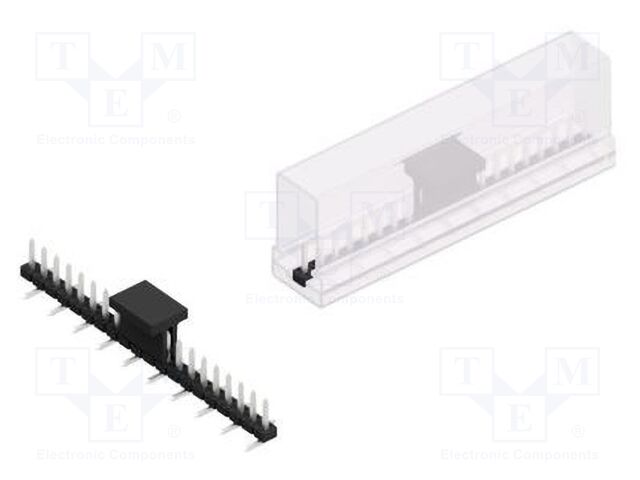 Connector: pin strips; pin header; male; PIN: 20; 2mm; SMT; 1x20