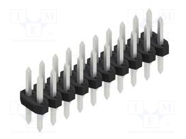 Connector: pin strips; pin header; male; PIN: 20; 2mm; THT; 2x10