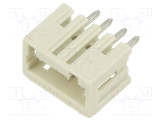 Terminal Block, Header, 2.5 mm, 4 Ways, 4 A, 150 V, Through Hole Vertical