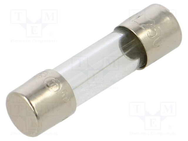 Fuse: fuse; time-lag; 1A; 250VAC; cylindrical,glass; 5.2x20mm; FST