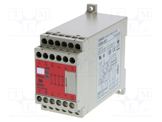 Module: safety relay; 24VDC; for DIN rail mounting; G9SA