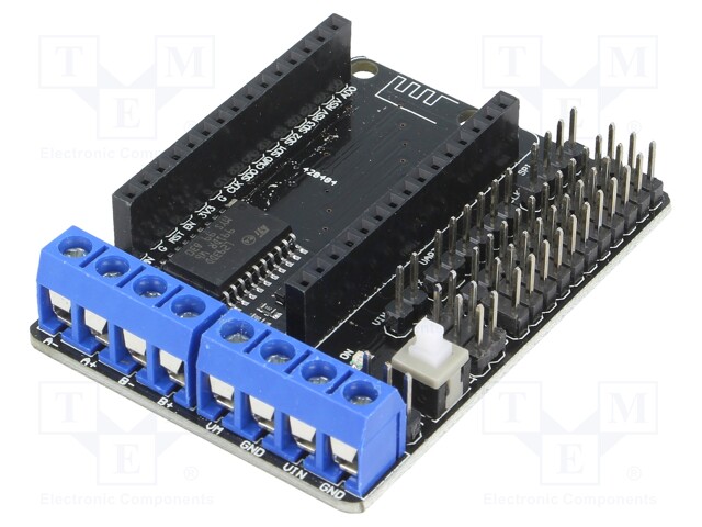 DC-motor driver; L293D; PWM,analog; Uin mot: 4.5÷36V; Uin log: 5V