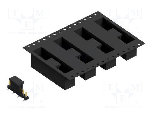 Connector: pin strips; pin header; male; PIN: 7; 2.54mm; SMT; 1x7