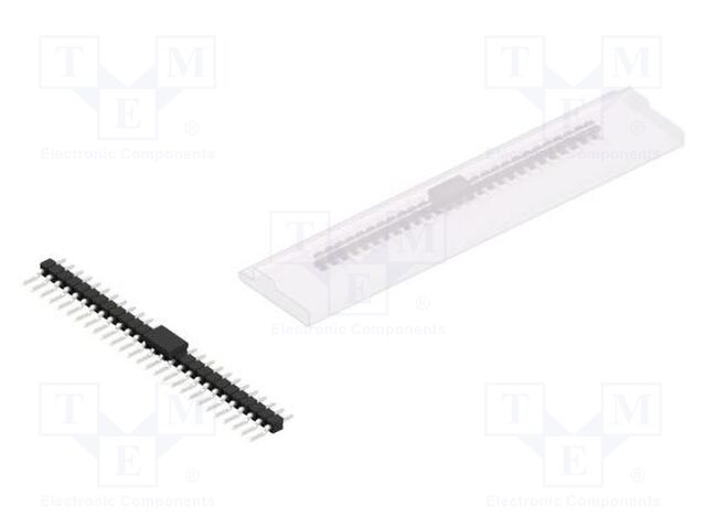 Connector: pin strips; pin header; male; PIN: 27; 2.54mm; SMT; 1x27