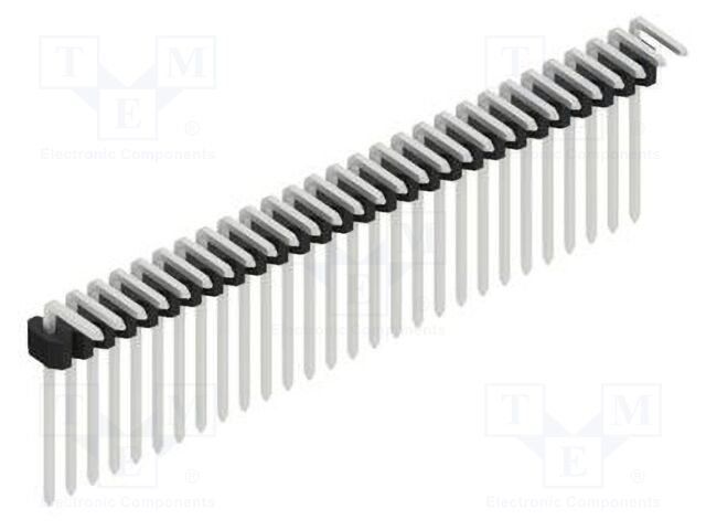 Connector: pin strips; pin header; male; PIN: 28; 1.27mm; THT; 1x28