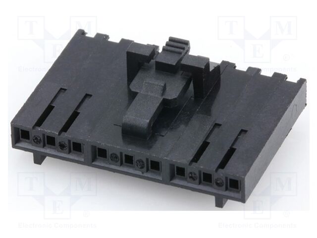 Plug; wire-wire/PCB; female; SL; 2.54mm; PIN: 9; w/o contacts