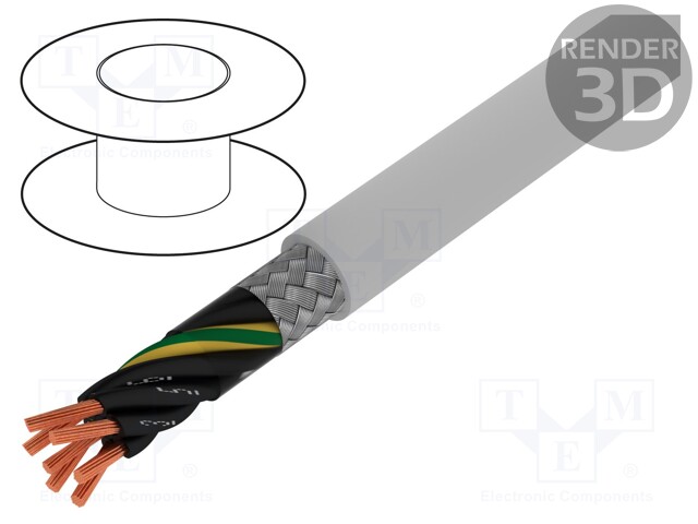 Wire; ÖLFLEX® CLASSIC 115 CY; 7G0,75mm2; tinned copper braid