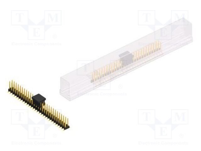 Connector: pin strips; pin header; male; PIN: 56; 2mm; SMT; 2x28