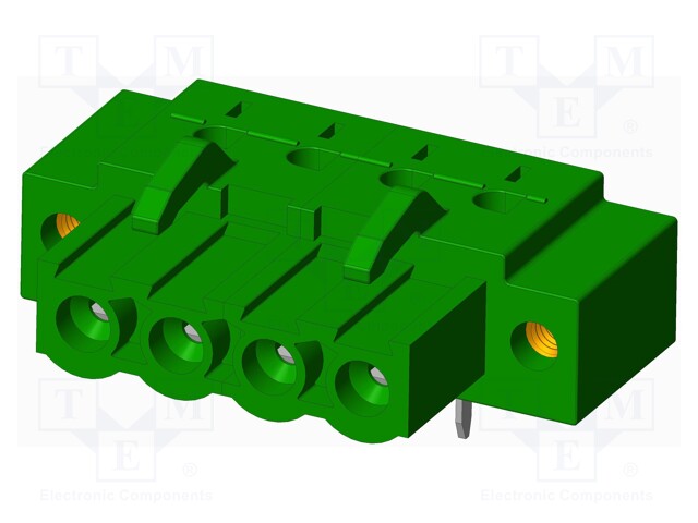 Connector: pluggable terminal block; socket; female; angled 90°