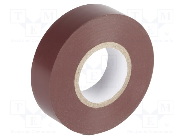 Tape: electrical insulating; W: 19mm; L: 20m; Thk: 0.15mm; brown