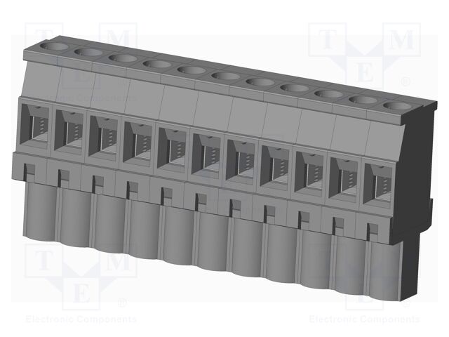 Connector: pluggable terminal block; plug; female; angled 90°