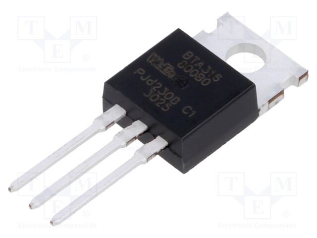 Triac; 800V; 16A; TO220AB; Igt: 50mA; Ifsm: 140A; 3Q,Hi-Com
