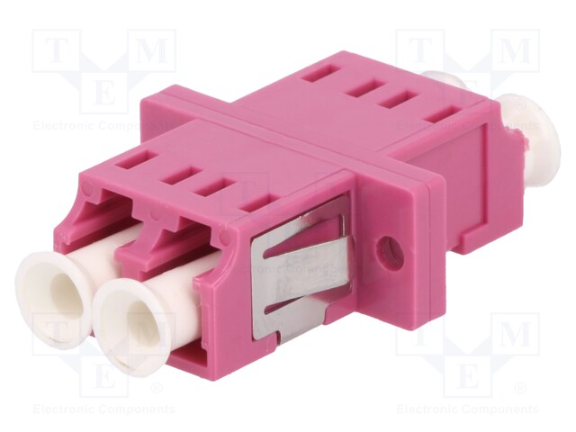 Connector: fiber optic; socket,coupler; multi mode duplex (MM)