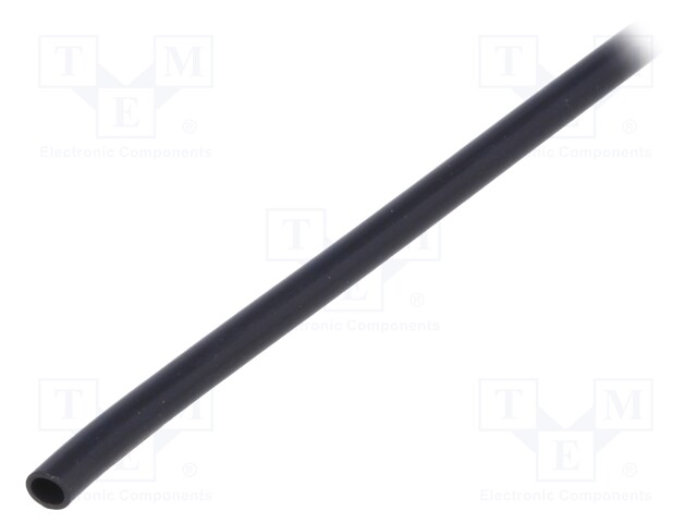 Insulating tube; Mat: PVC; black; -20÷125°C; Øint: 2mm; L: 10m