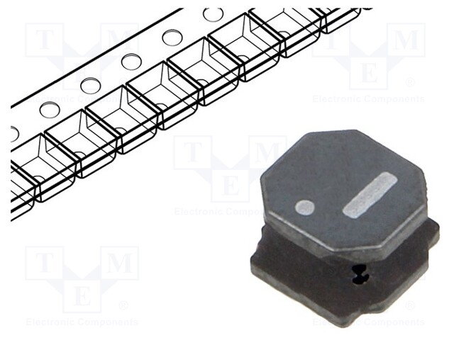 Inductor: wire; SMD; 68uH; Ioper: 950mA; 304mΩ; 6x6x4.5mm; ±20%