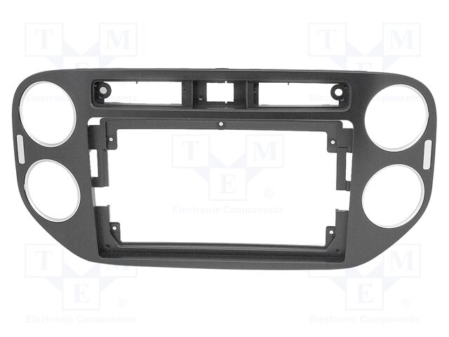 Radio frame; VW; black; 9"