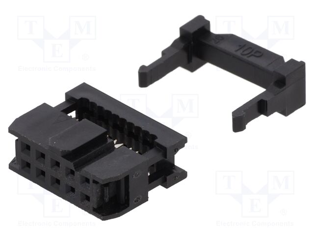 Plug; IDC; female; PIN: 10; IDC; for ribbon cable; 1.27mm