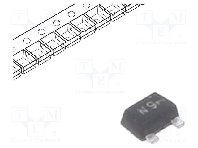 Diode: rectifying; SMD; 80V; 100mA; 4ns; SOT723; Ufmax: 1.2V; 260mW