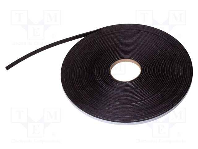 Tape: sealing; W: 10mm; L: 30m; Thk: 4mm; grey; caoutchouc hot-melt